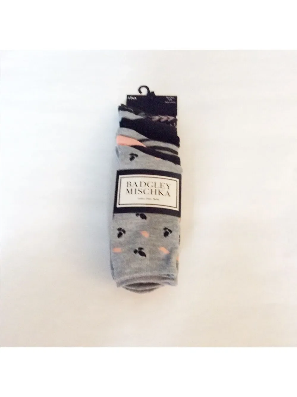 Badgley Mischka Ladies Crew Socks 6 Pairs 4 - 10
